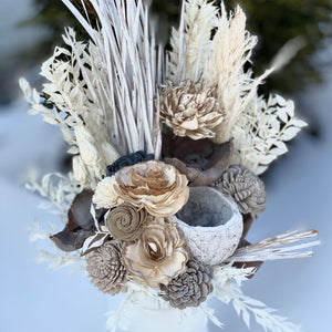 Sola Wood Flower Vase Arrangement