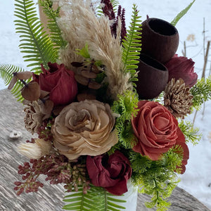Sola Wood Flower Vase Arrangement