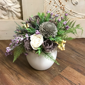 Sola Wood Flower Funeral Vase Arrangement