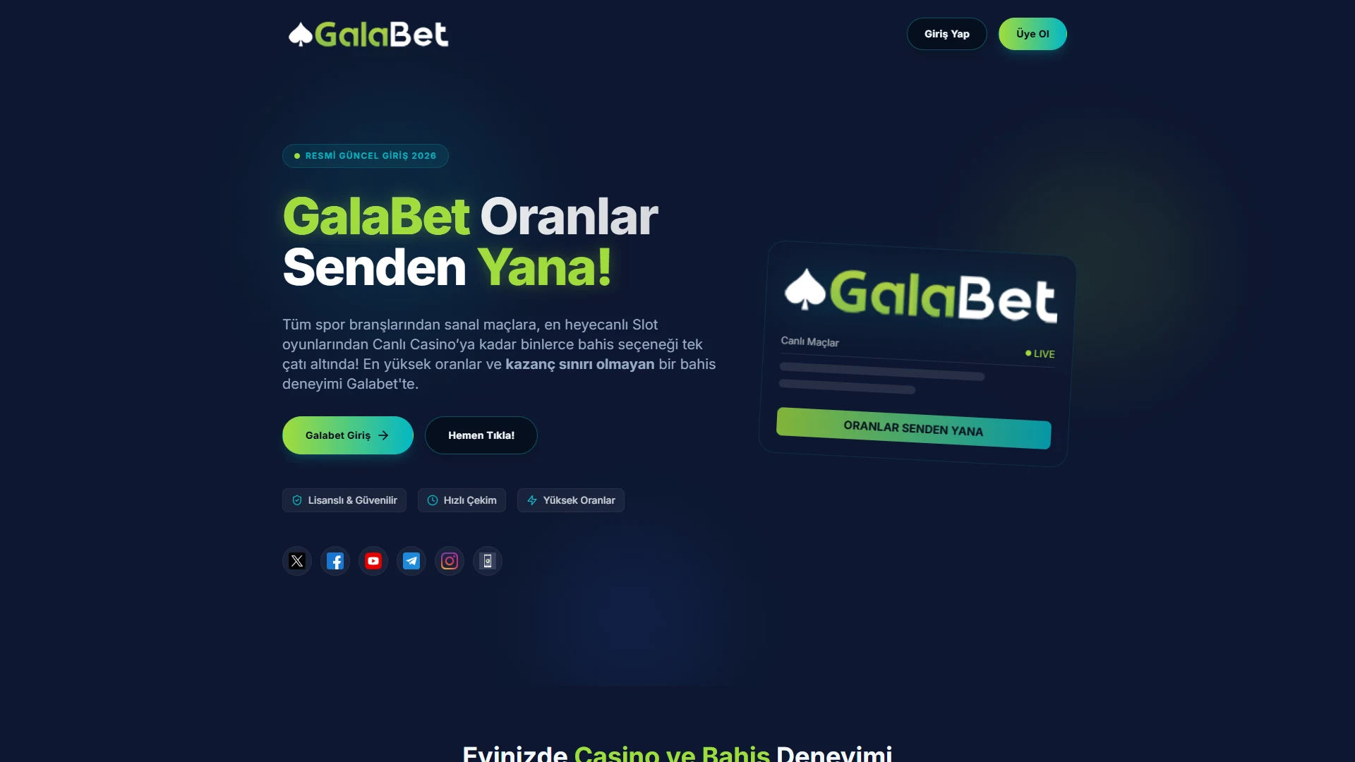 Galabet payment methods